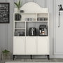 Hanah Home Lyon 120 Mueble Bar para Café Crema y Negro